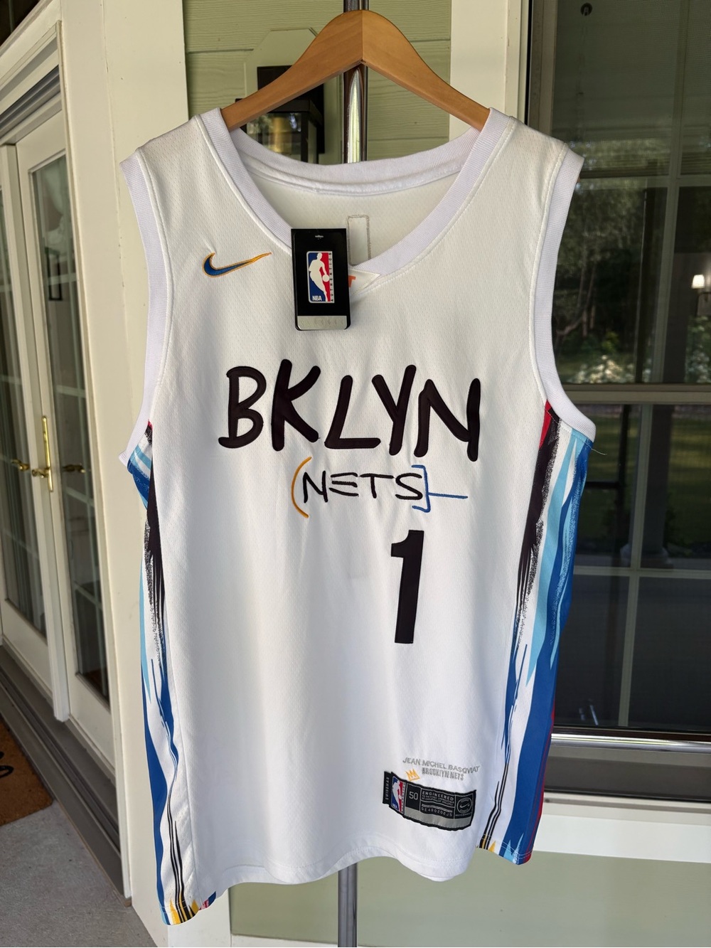 Nike Brooklyn Nets Bridges #1 White Jersey NWT